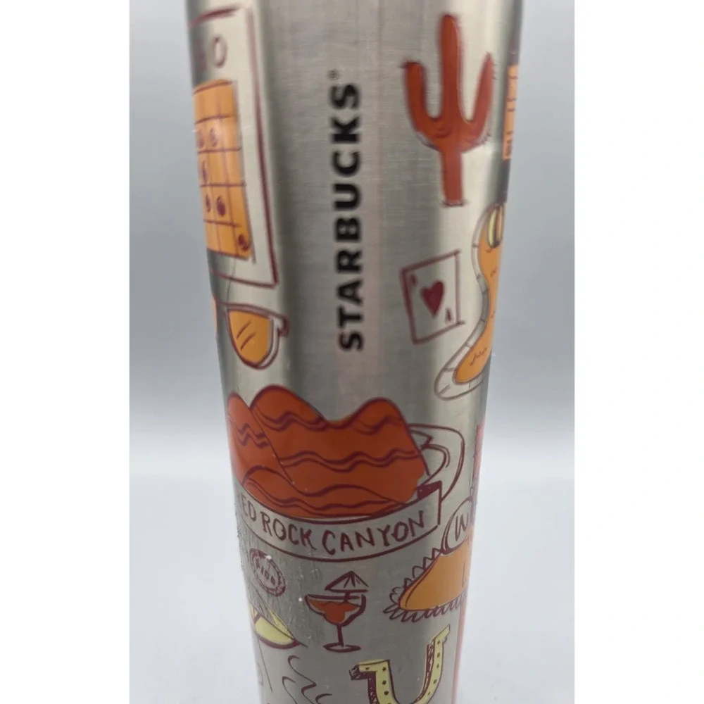 Starbucks Tumbler Las Vegas '21 Been There Series Insulated Stainless Steel 16Oz